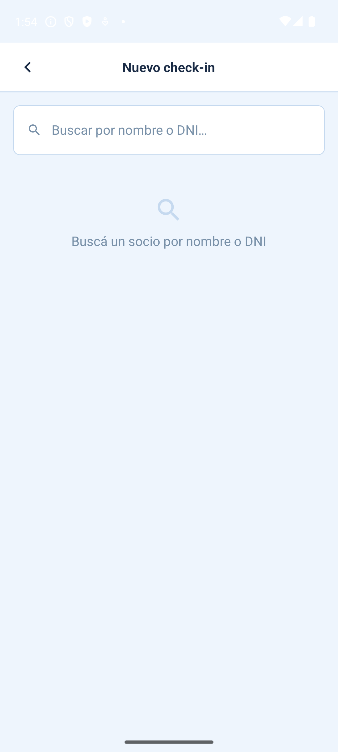 Nuevo check-in