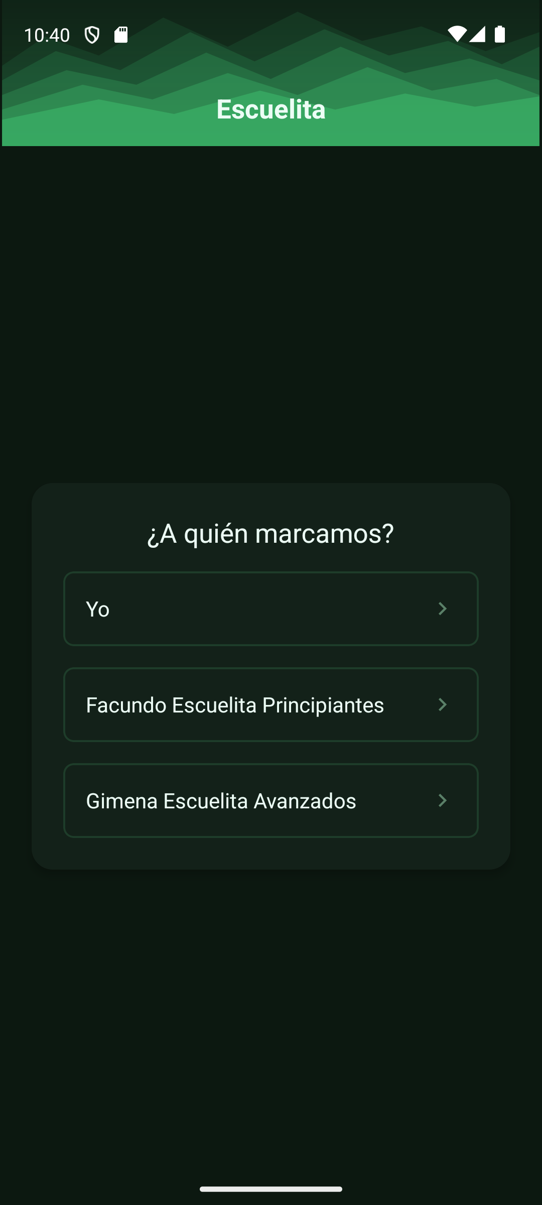 ¿A quién marcamos?